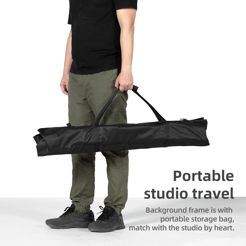 2x2m 6.5ft*6.5ft Backdrop Background Frame Light Stand + 3pcs Clip + Carry Bag Backgrounds Stand Studio Kit