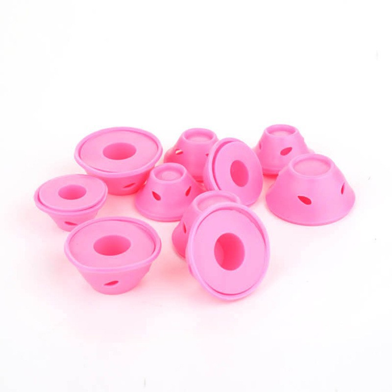2/10/20/40 stücke Gummi Lockenwickler Silikon Heatless Lockenwickler Für Frauen Friseur Salon Lockenwickler DIY Haar Styling Werkzeuge: Black