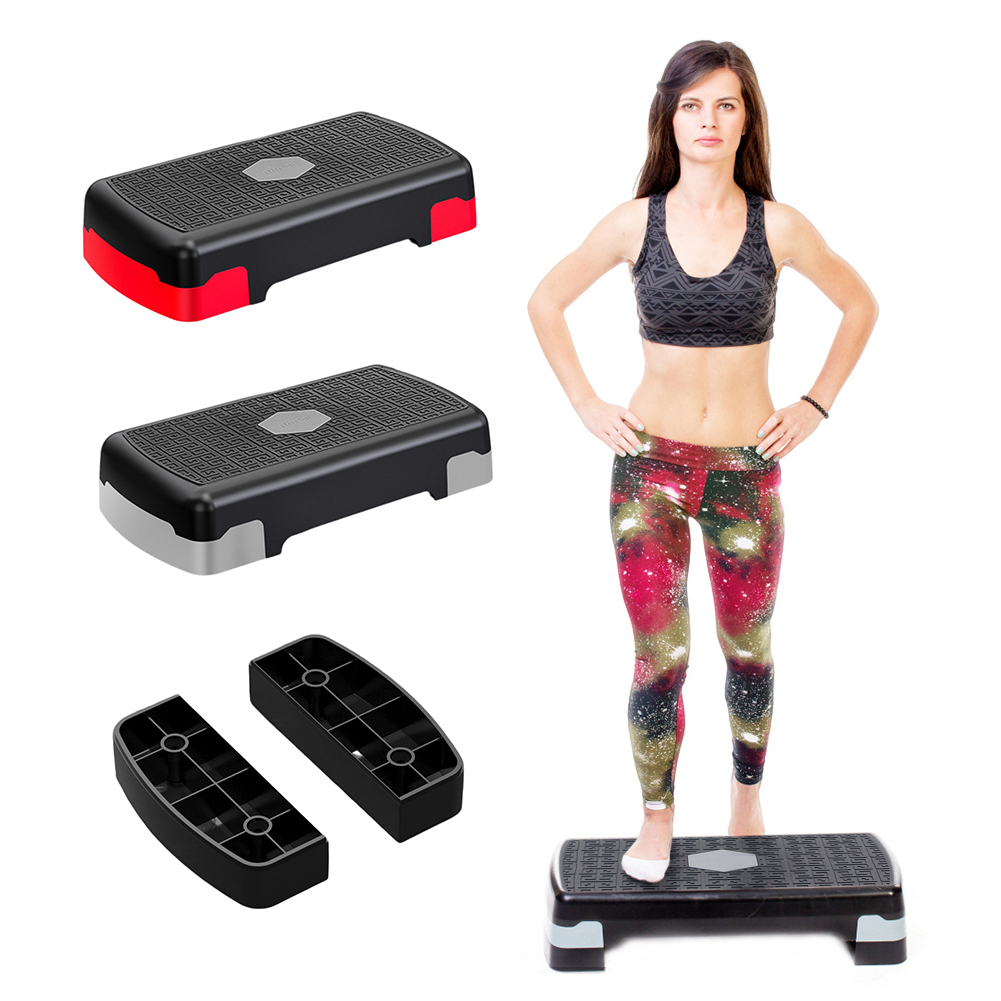 Aerobic fitness stepper, adjustable bodybuilding stepper, non-slip, stable, 200kg- person portable fitness equipment