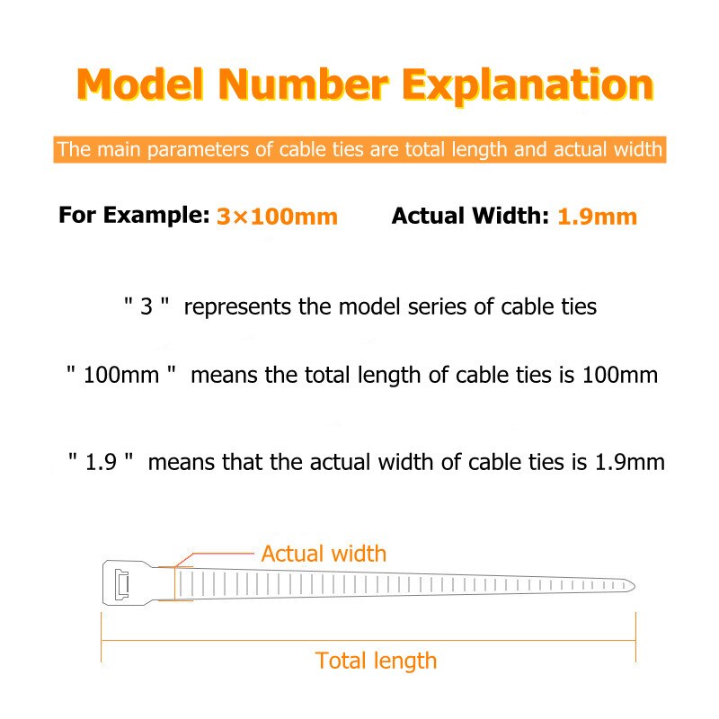 100 pcs 6 color 3*150mm Plastic Zip Tie Self-locking Nylon Cable sleeve Ties black/Blue/Green/Yellow wire binding wrap straps