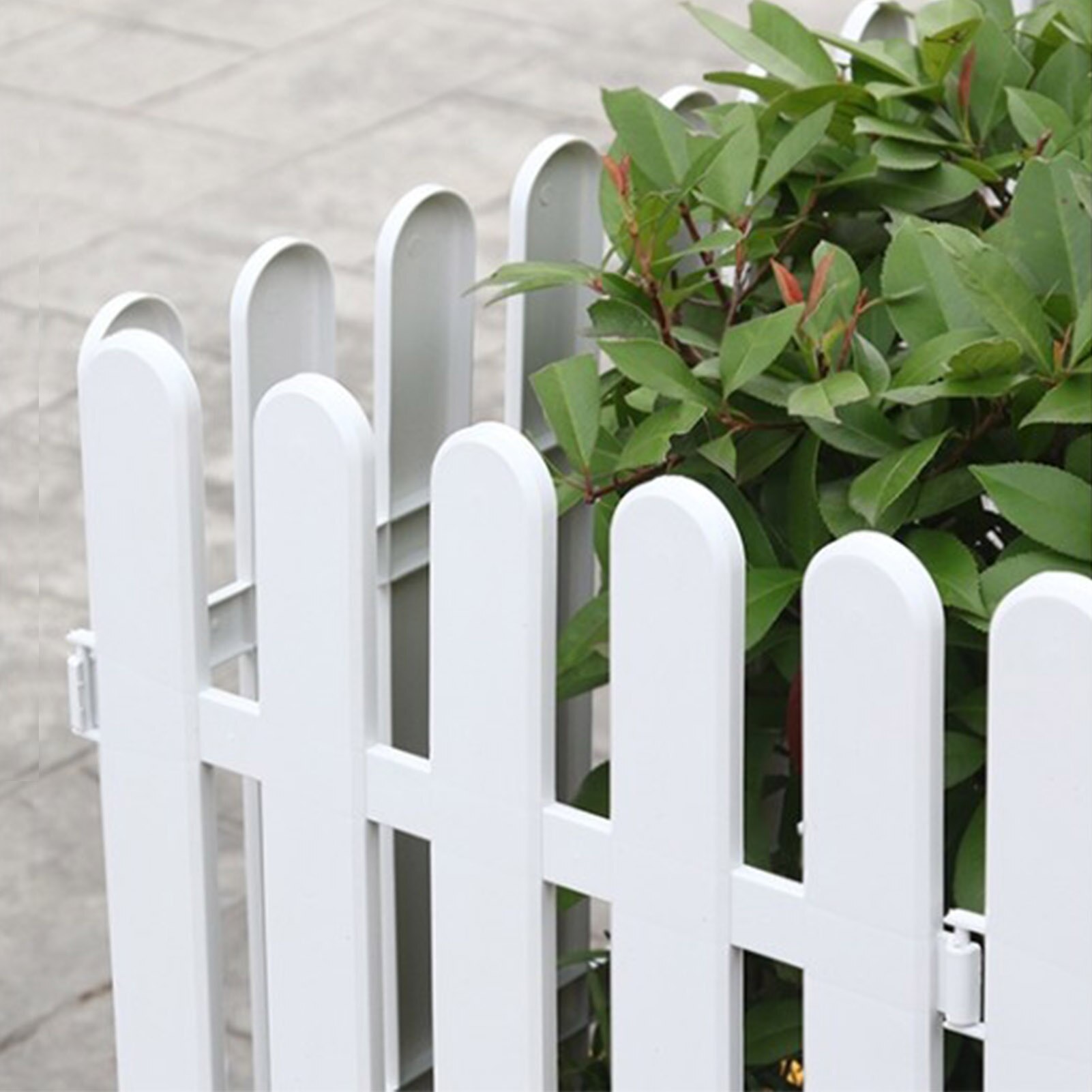 Piquet de jardin en plastique détachable, 5 pièces, décor de mariage, blanc, pour jardin, balcon, aménagement paysager, décoration d&#39;extérieur
