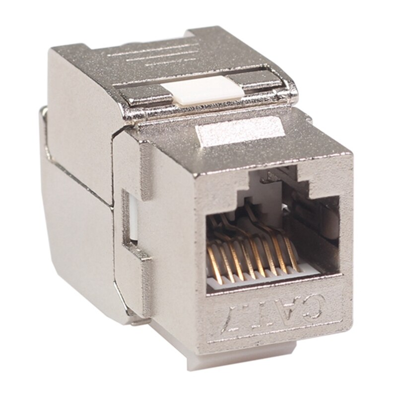 Network Interface,Rj45 Jack Network Cable Interface Rj45 Shielded Keys Tone Ethernet Module Jack Suitable for Cat7 Cable