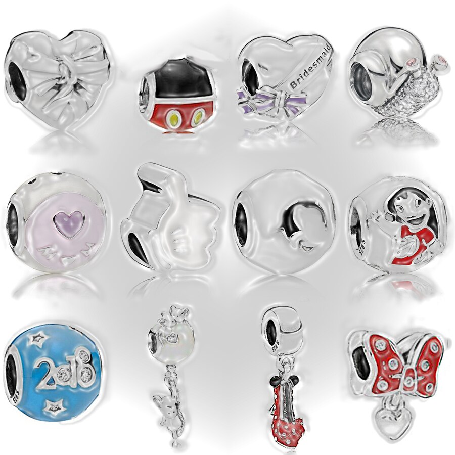 NUOVO 2018 NUOVO 100% 925 Sterling Silver Charm Bead Piercing Lumaca di Cristallo Del Cuore Donne Europeo Adatto FAI DA TE Braccialetto di Fabbrica