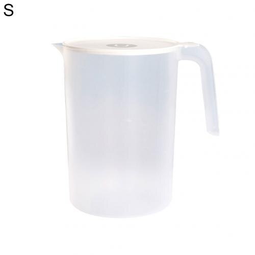 2000/2500ml Clear Large Capacity Pitcher Cold Water Jug Kettle Container Bottle Water Bottle Jug Juice Pitcher with Handle: White 2000ml