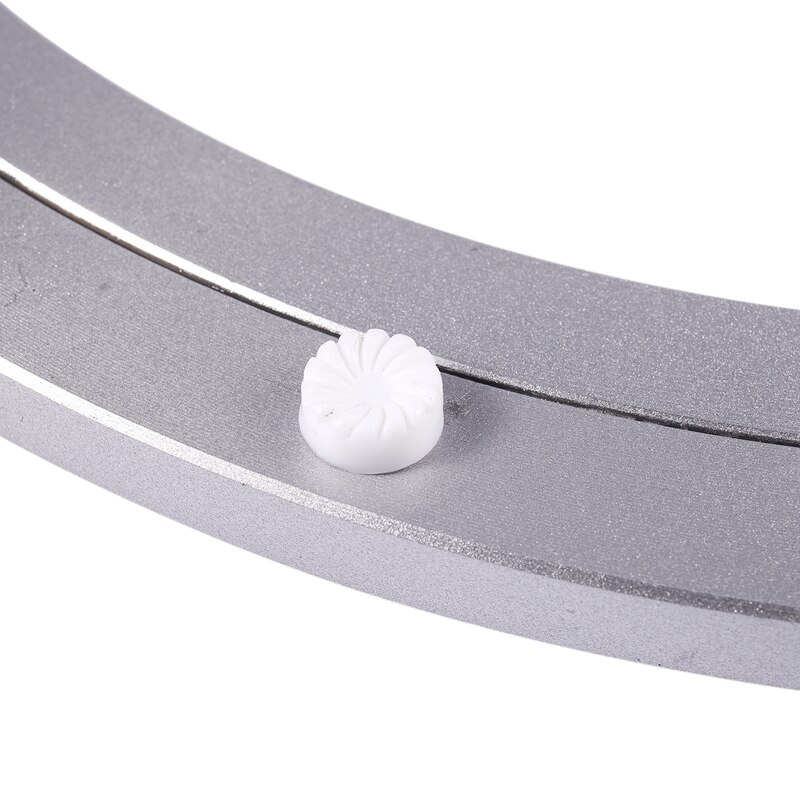 Aluminium Rotating Turntable Bearing Swivel Plate 16 Inch Silver