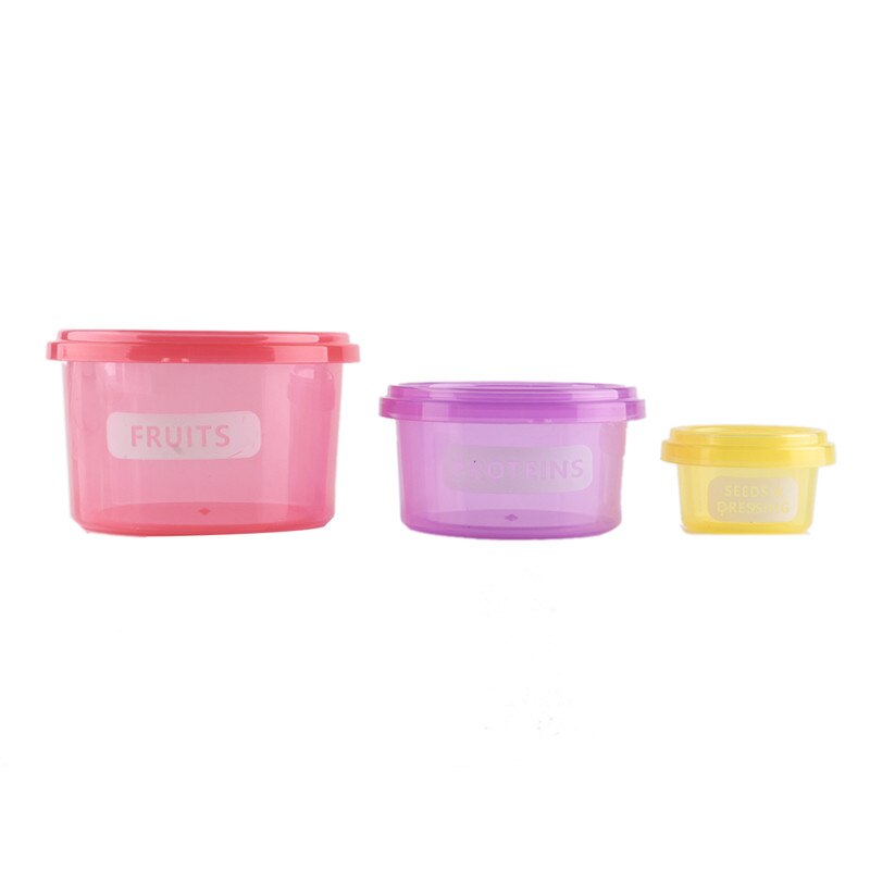 7Pcs/Set Perfect Portion Lunch Cute Box Control Containers Food Storage-Easy Way To Lose Weight Using