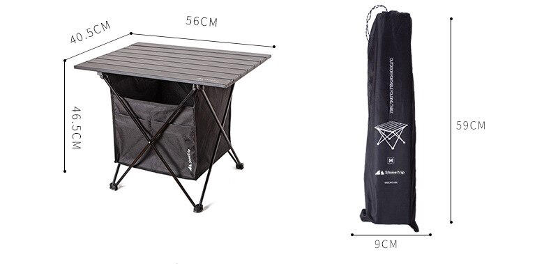 Outdoor camping folding table clothes storage bag portable barbecue stall table waterproof tableware self-driving backyard use: M