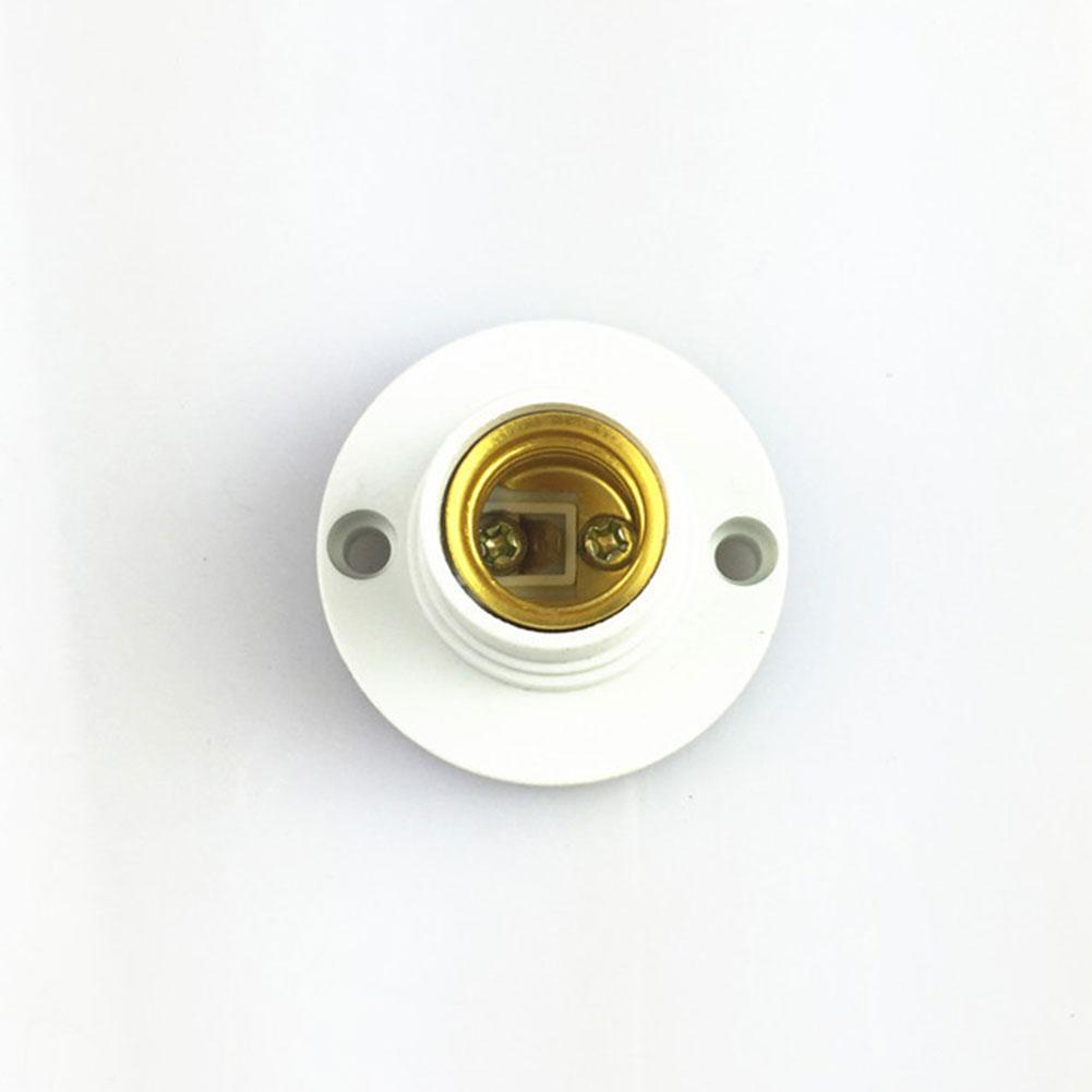 Brand Screw Lamp Socket E14 Environmental Protection Flat Lamp Socket Socket Adapter