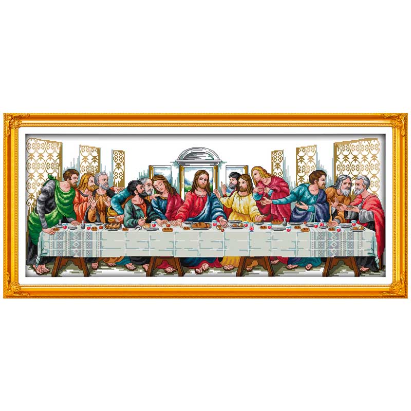 The Last Supper painting counted Cross Stitch 11CT 14CT Cross Stitch Set DIY Cross-stitch Kit Embroidery Needlework