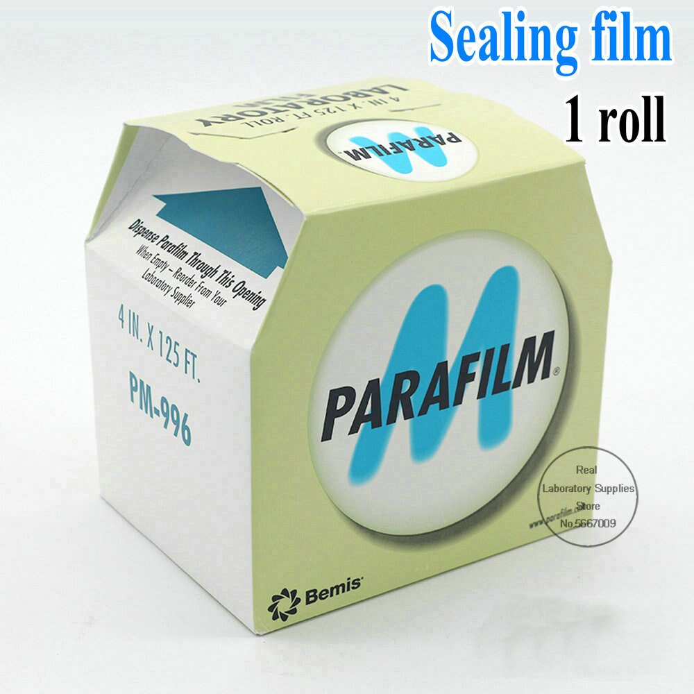 1 rulle/parti 10 cmx 38m forseglingsfilm parafilm m laboratorieforseglingsfilm pm -996 4 inx 125ft med filmskærer eller ej