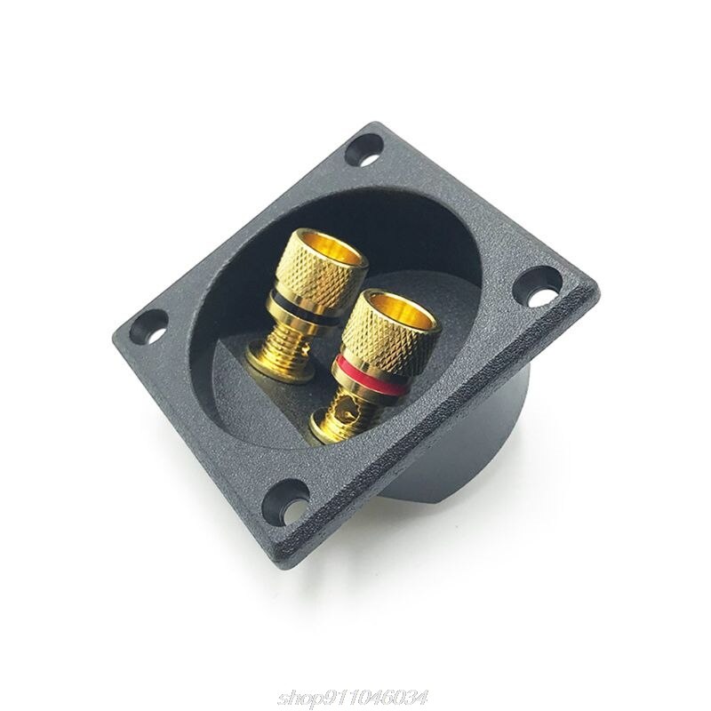 2 Way Speaker Box Terminal Binding Post Cup DIY Home Car Stereo Screw Cup Connectors Subwoofer Plugs N30 20