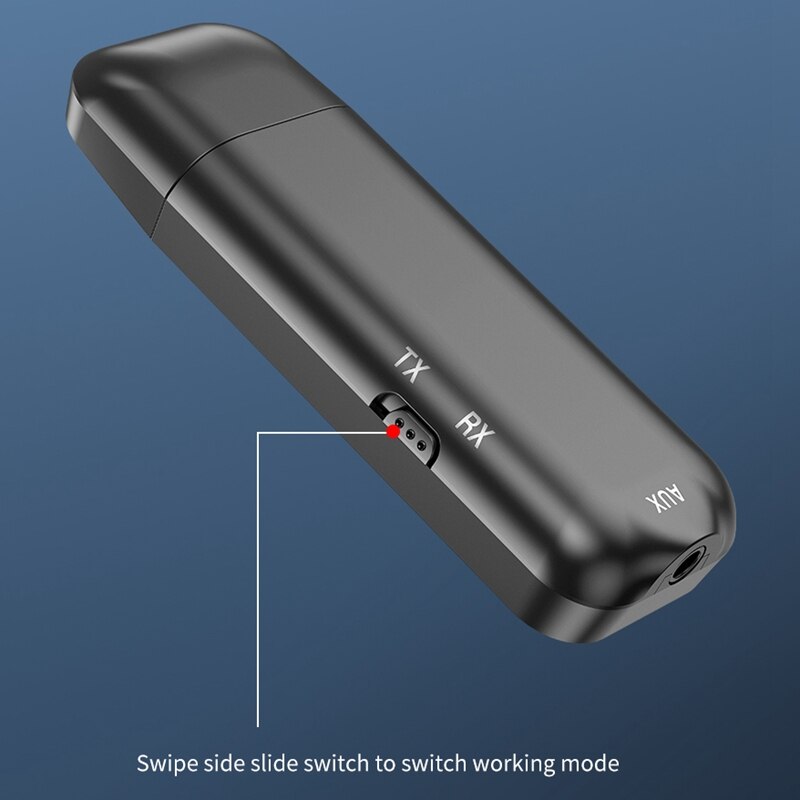 5.0 Bluetooth Adapter LED Screen Wireless Audio Bluetooth Transmitter Receiver for PC TV Car 3.5mm AUX Music Sender