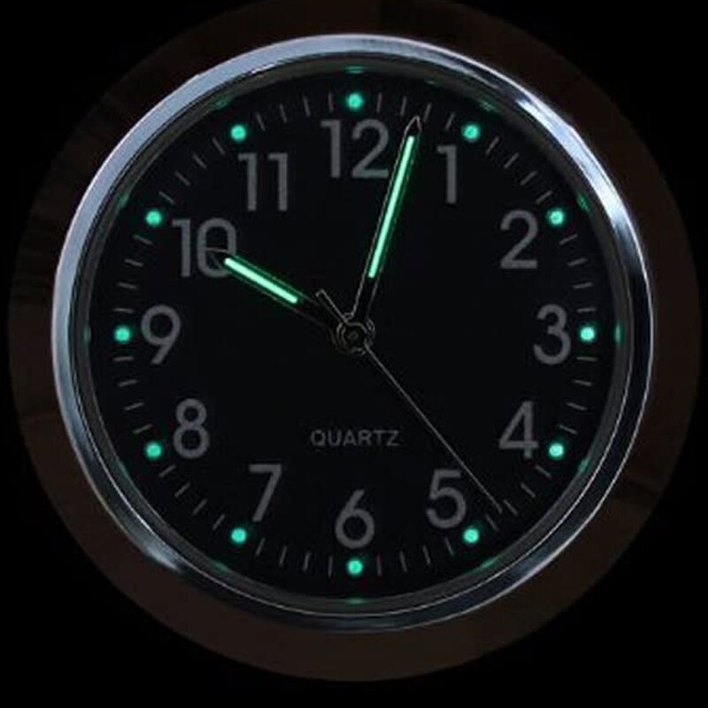 Moto vélo guidon montage Quartz horloge montre aluminium Chrome horloge lumineuse Moto universel 7/8 "étanche accessoires