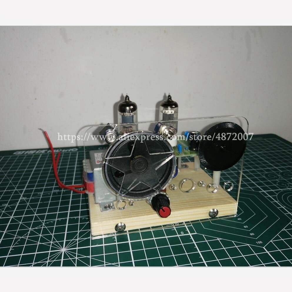 6J1+6J1DIY Entry-level preferred product ,110V 220V Electronic Vacuum Tube Super Regenerative FM Tube Radio Receiver Kits