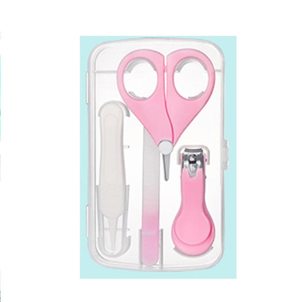 Kidlove 4 stks/doos Pasgeboren Baby Veilig Nagelknipper Schaar Kids Grooming Verpleging Bestand Gezondheidszorg Kit: Pink