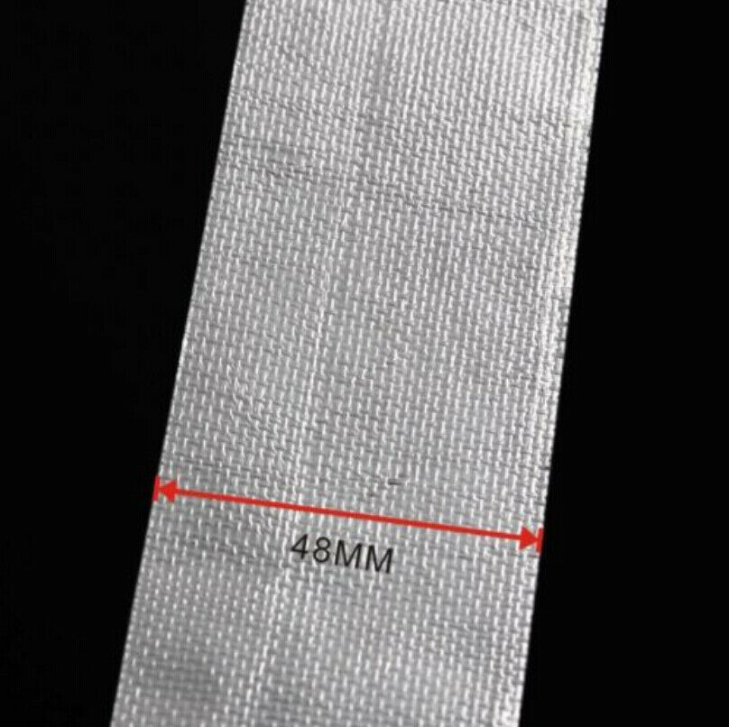 4.8cm 25m termisk eksos topprør tape varmeisolerende innpakningstape brannsikker tøyrull med omslag 450 ℃