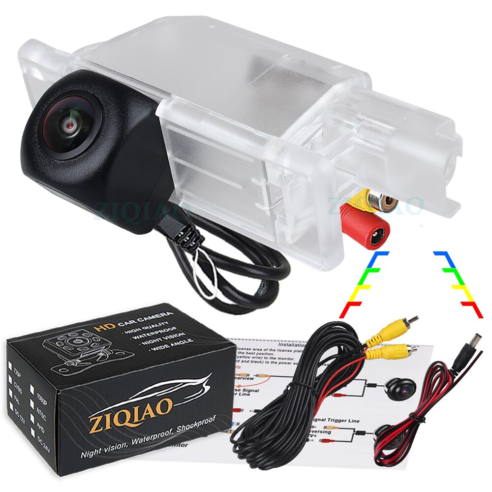 ZIQIAO-cámara de visión trasera para coche, accesorios de aparcamiento para Peugeot 508, sedán, SW, RXH, 301, 208, 308, 408, , 3008, HS096