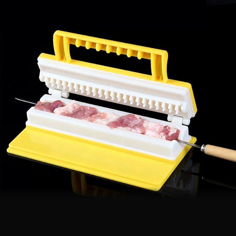 M Artefact Abs Plastic Vlees Spies Apparaat Draagbare Barbecue String Tool ulti-Functie Barbecue Dragen String