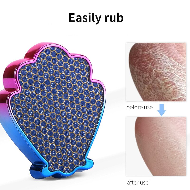 Noq nano glas fodsliber skalform fodfil til pedicure fodpleje død hudfjerner salonudstyr neglekunstværktøj
