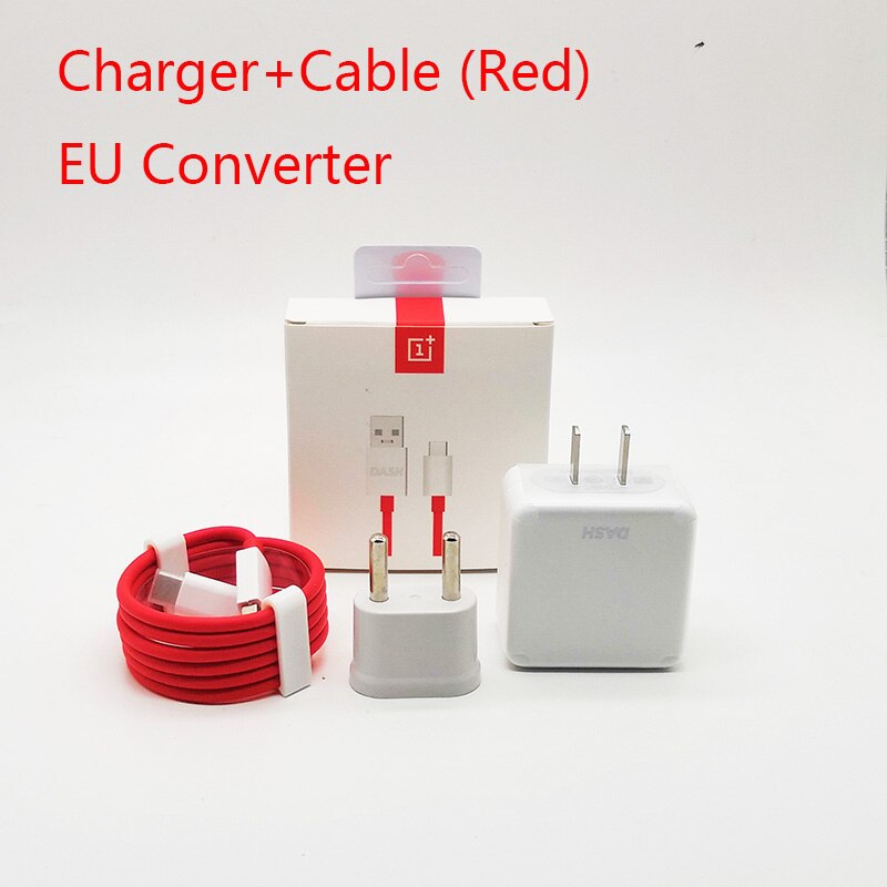 Original Oneplus 7 6T 6 cargador Dash Cable de cargador 5V 4A tipo-C sincronización de datos de carga rápida Cable para OnePlus 3T 5 5T 6 uno más 6: EU Charger Cable R