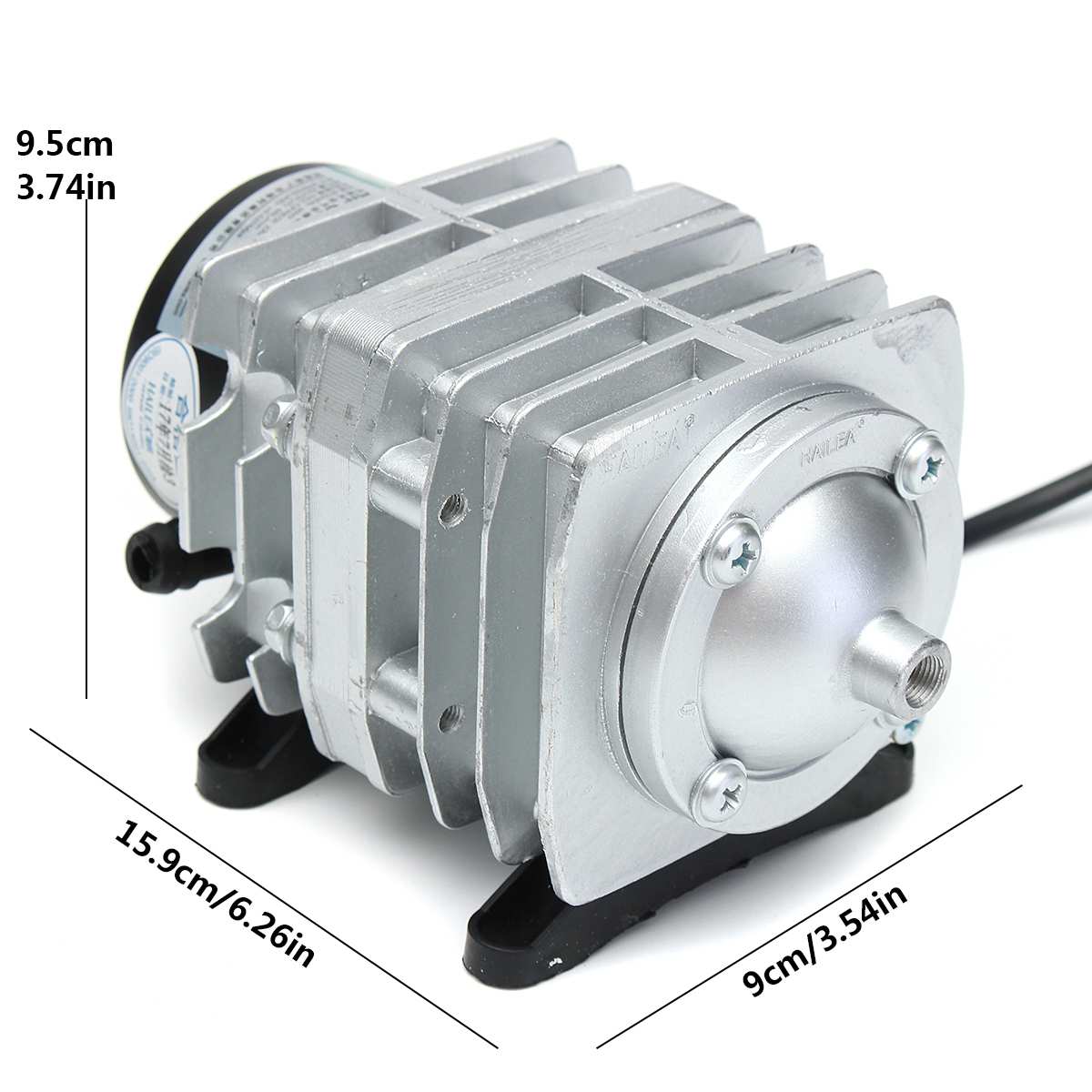 70L/min 35W HAILEA Electromagnetic Air Compressor Fish Tank Oxygen Air Pump Hydroponics 6 Way Air Aerator Pump EU Plug ACO 308