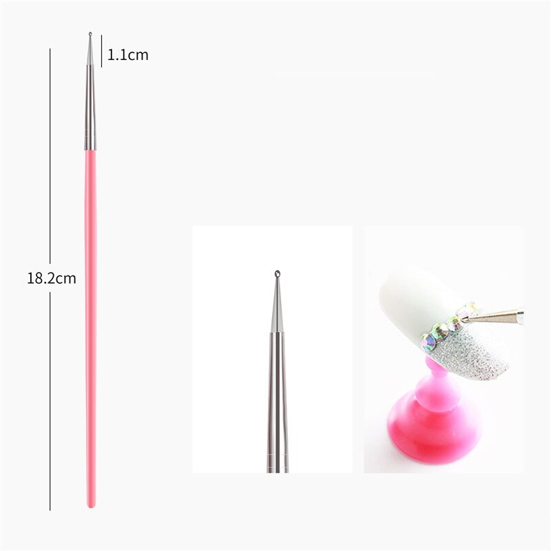 15 st nagelkonst akryl borste set målning pennkonst salong pensel akryl nagelborste nagellack borstar kit för manikyr verktyg