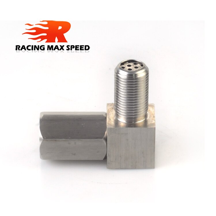 Oxygen O2 Sensor Adaptor 90 Degree Engine Check Light Removal Fix Cat