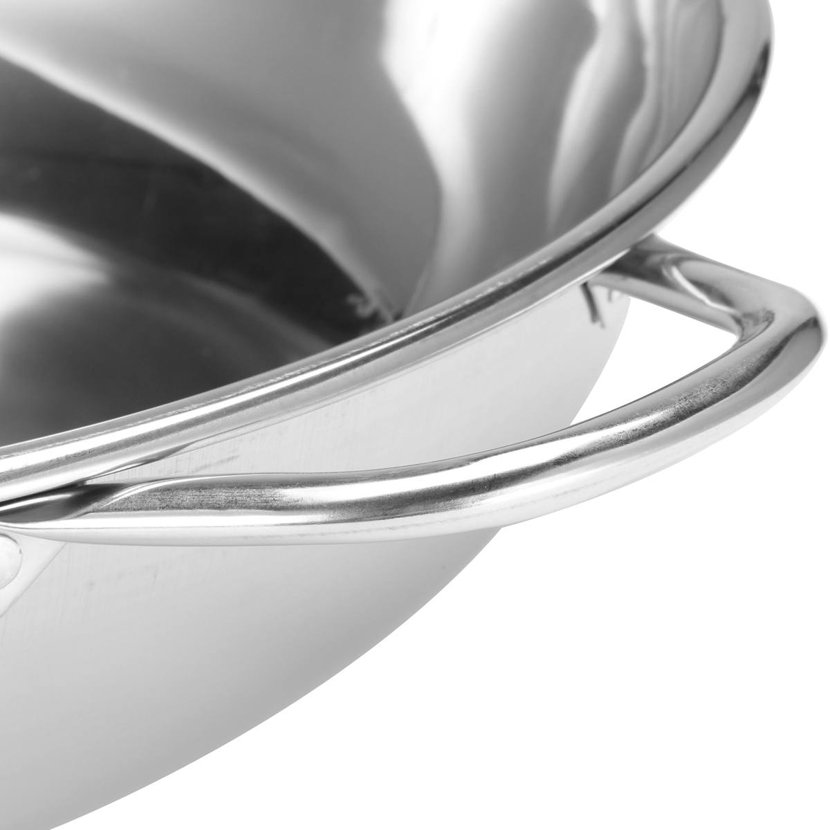 38cm Stainless Steel Pot Induction Cooker Gas Stove Compatible Pots Multifunction Home Kitchen Cookware Soup Cooking Pot