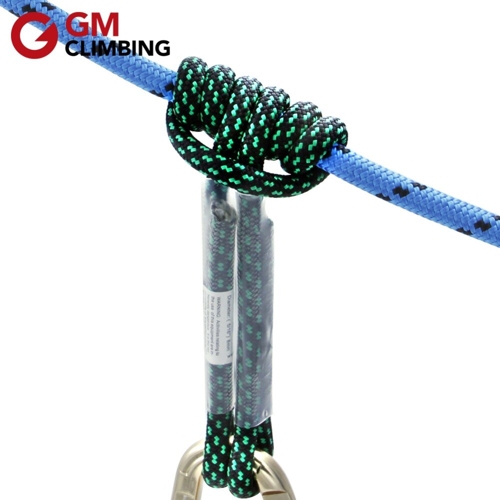 Polyester Climbing Rope 8mm 18in / 30in Prusik Loop Cord Safety Rescue Rigging Rappelling Tree Climbing Equipment