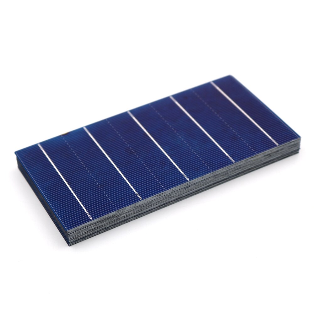 40/50/100 stk 2.4w 4.28a solceller 156 x 78mm høj effektivitet billig grade a pv diy fotovoltaisk polykrystallinsk solcellepanel