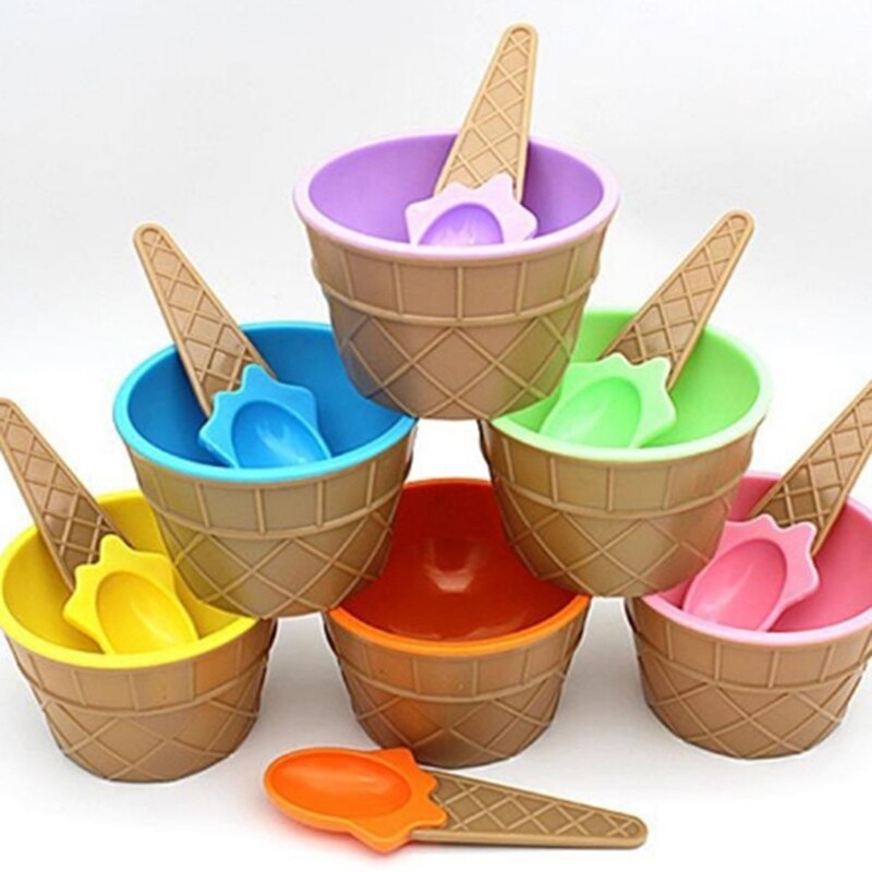 Cuencos de helado para niños, taza, tazón de pareja, , contenedor para postres, cuchara, el mejor para niños