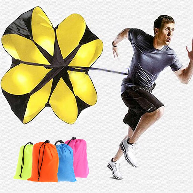 Parachute D'entraînement Running/football - 100x150 Cm - Résistance Ajustable Pour Vitesse Et Puissance - 7