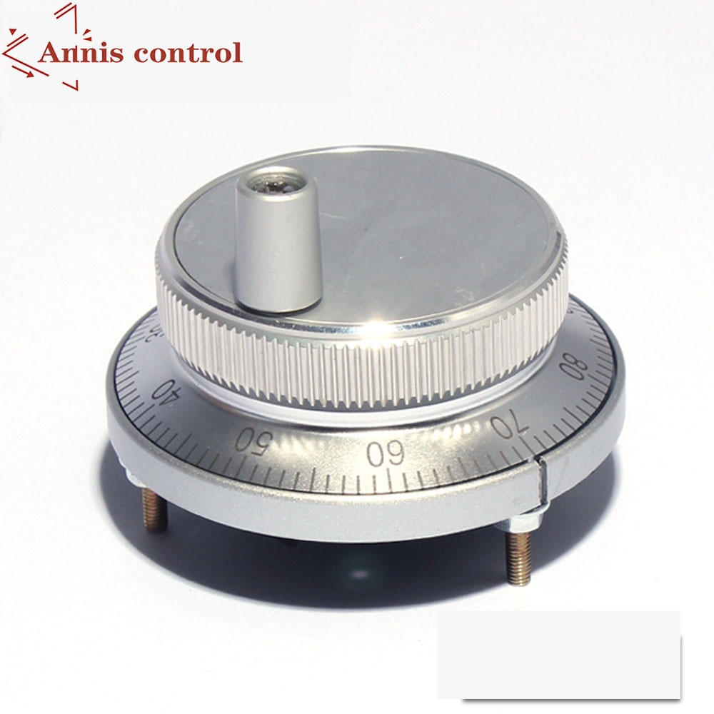 Cnc Pulser Handwiel 5V 6Pin Pulse 100 Manual Pulsgenerator Handwiel Cnc Machine 60Mm Rotary Encoder