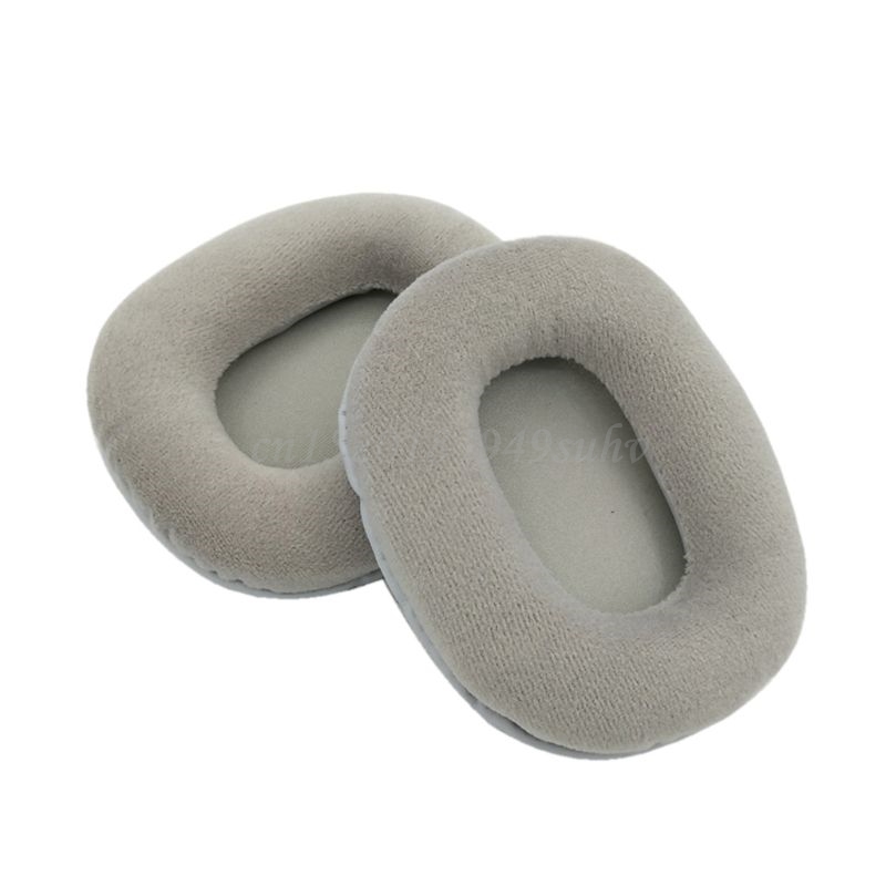 OOTDTY 2Pc Fluwelen Velours Earpad Oorbeschermer Kussen Voor voor ATH-M50 M50S M50X M40 M40S M40X: Grey