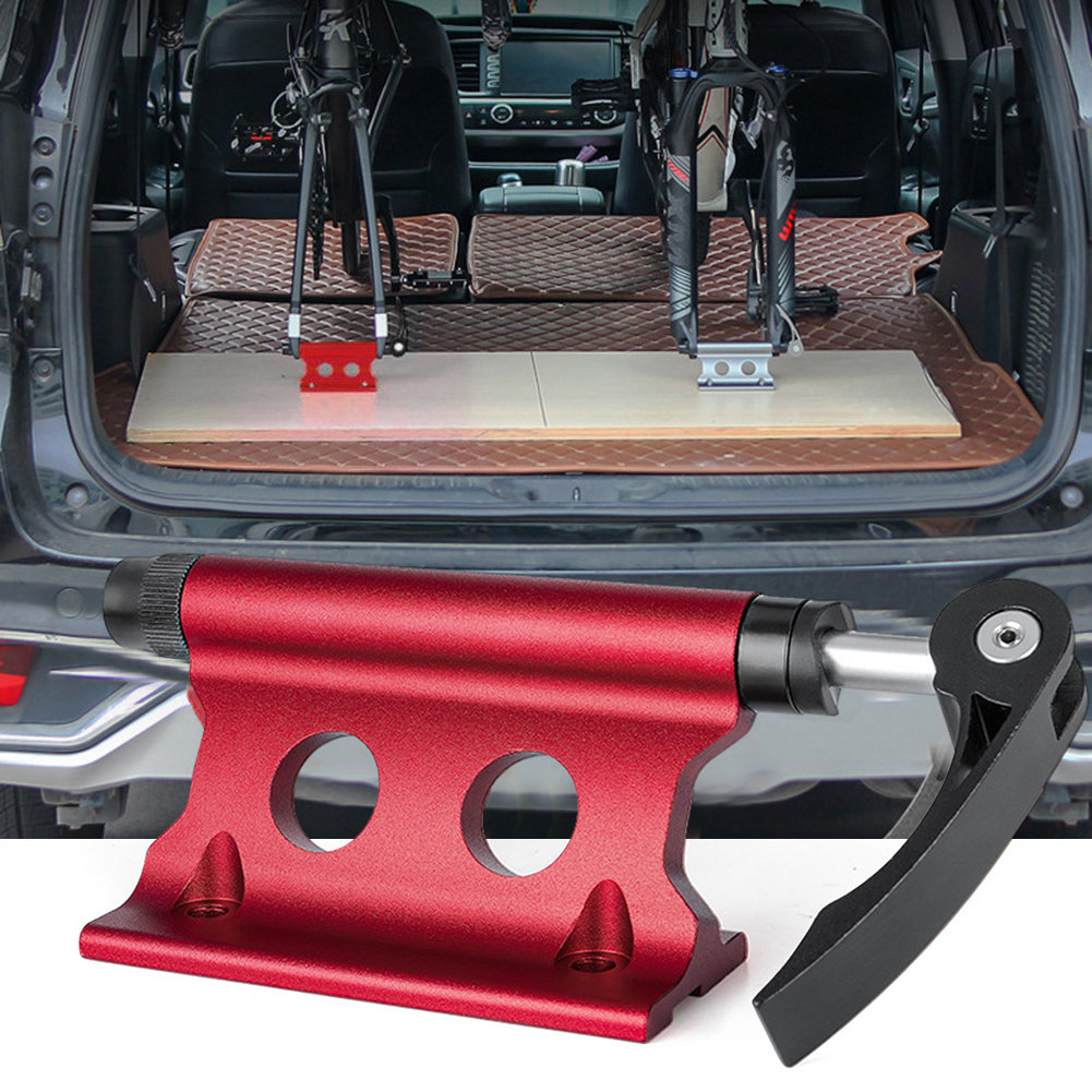 MTB Mountain Bicycle Front Fork Block Mount Rack Quick Release Carrier Fixing Clip Clamp Car Riding Storage Transportation Rack
