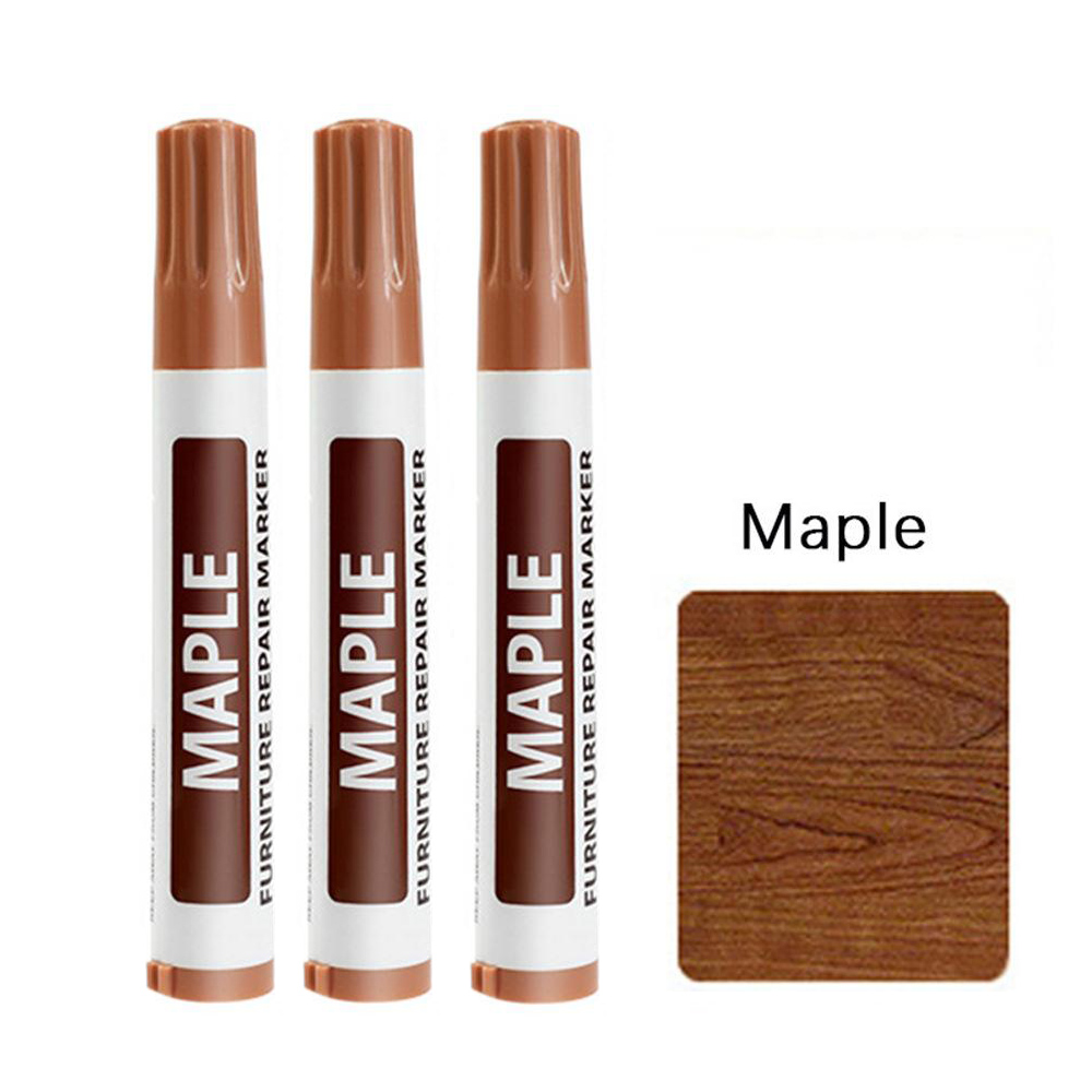 3 Teile/satz Möbel Reparatur Stift Holz Marker für Kratzer Chips und berühren-UPS Wasserdichte Holz Füllstoff für Schränke Tische BöHöhle: Lila