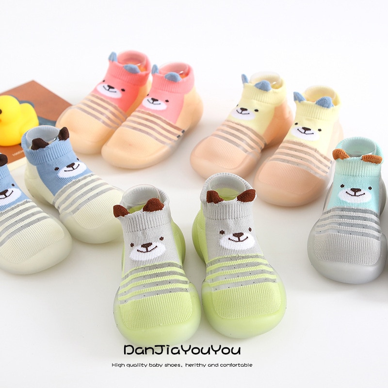 Baby Boy Girl Toddler Non-slip Indoor Floor Anti-slip Slippers Baby's Outdoor Breathable Cotton Sock Shoes Toddler socks
