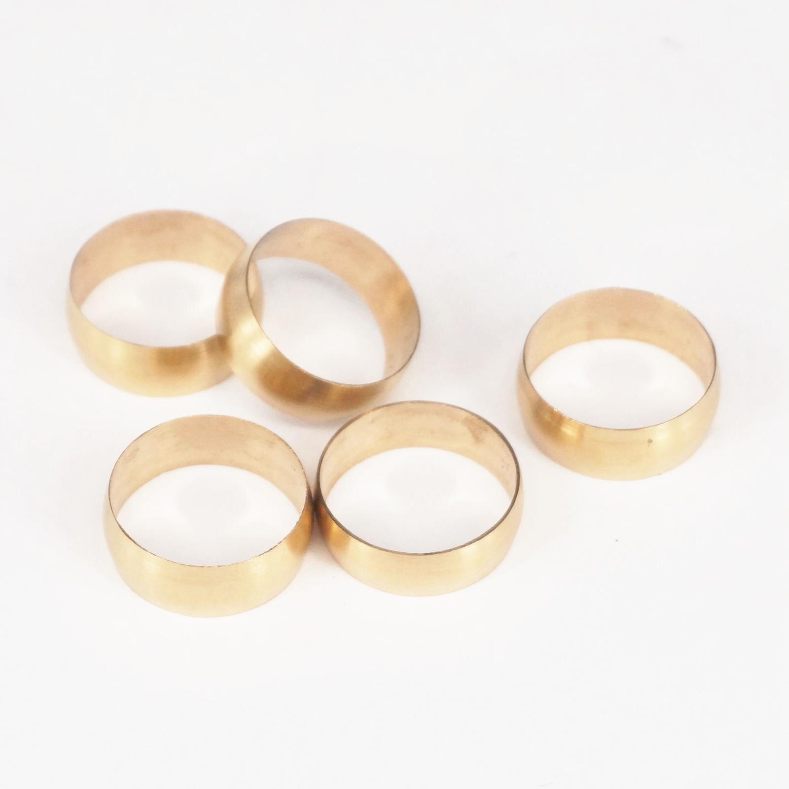 5pcs LOT 5 Brass Fit Compression Sleeve Fitting Sleeve Ferrule Ring for 20mm O/D Tube
