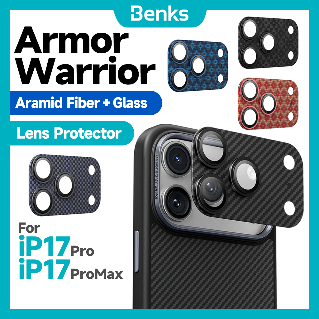 Benks ArmorWarrior Integrated Lens Protector Aramid Fiber Reinforced Structure Glass Anti-Reflection Full Scratch Resistant