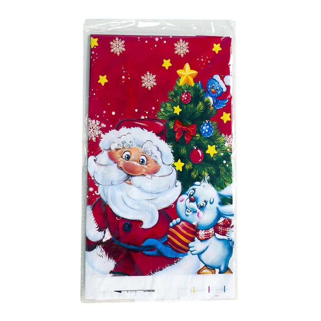 Ew Kerstversiering Pvc Tafelkleed 180*110 Cm Kerst Tafel Waterdicht Kerst Decoraties Voor Home #15