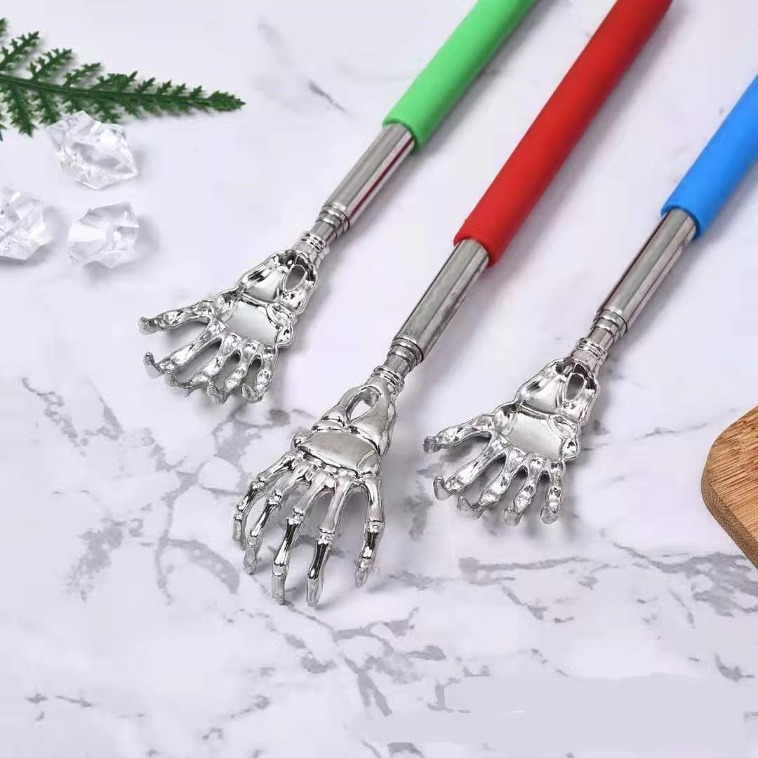 Skull Palm Telescopische roestvrijstalen rugkrabber Telescopische krabelmassager masajeadores gespierde masajeador lena libre Rotterdam