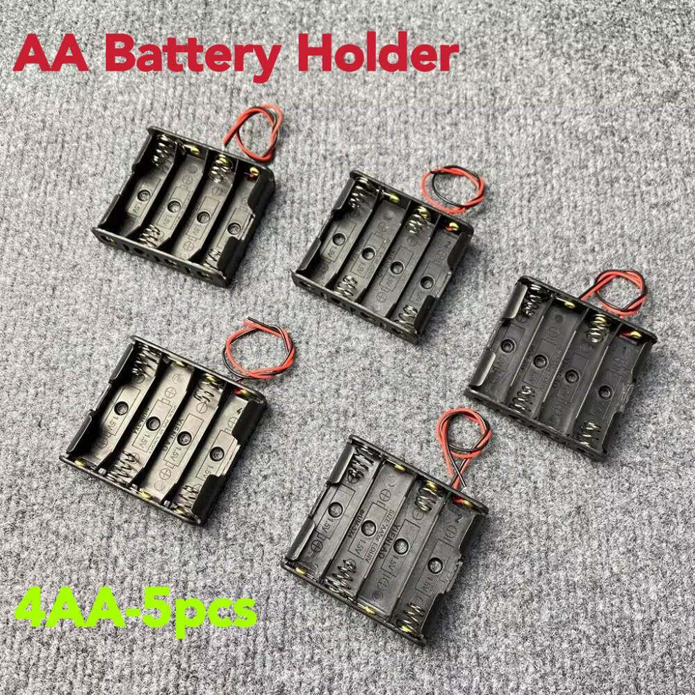 5-10PCS AA Power Battery Storage Case Holder Storage Box Multi Purposes DIY AA Battery Holder LR6 Container With Lead Cables: Other