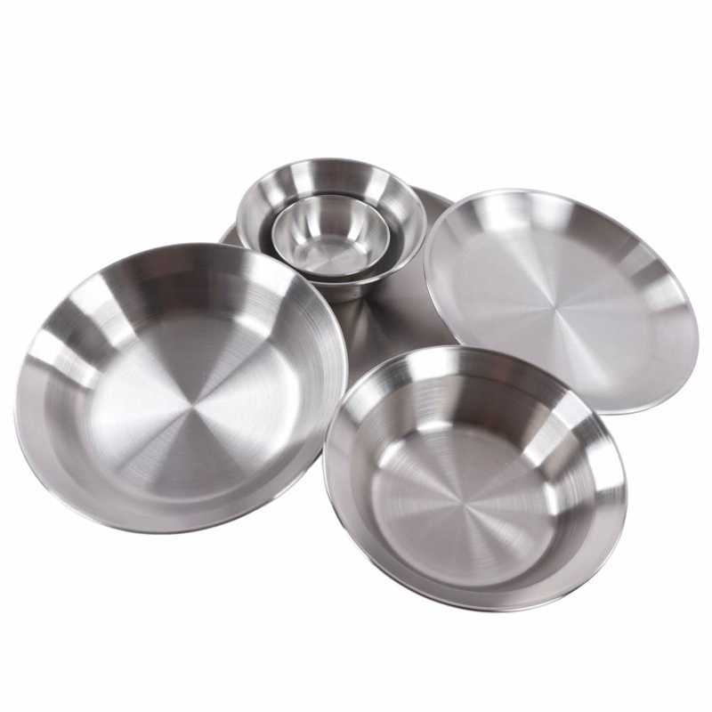 Camping Dinnerware Set Camping Dish Set Outdoor Durable with Storage Bag for Hiking