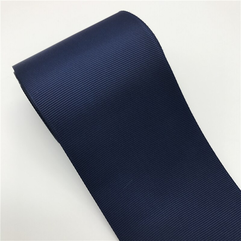 5Yards 3" 75mm Grosgrain Ribbon Bow Hair Party Wedding Christmas Decoration DIY Wrapping: Navy Blue