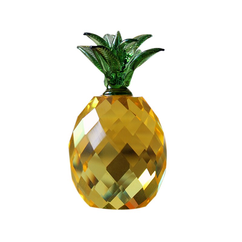 Krystal ananas frugt glas papirvægt kontor hjem dekoration fest ornament tilbehør bryllup jul: 40mm