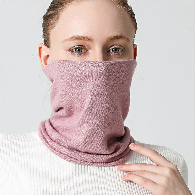 hiver unisexe écharpes femmes anneau cou col écharpe doux cachemire-comme solide Bandana hommes en plein air Snood enveloppes