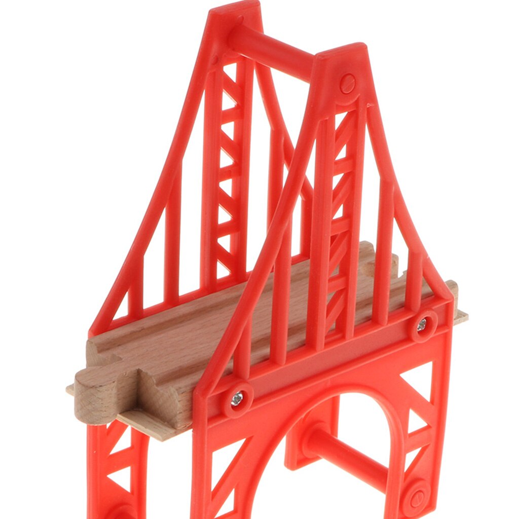 Wooden Trains Railway Set Compatible Accessories - Iron Tower Bridge