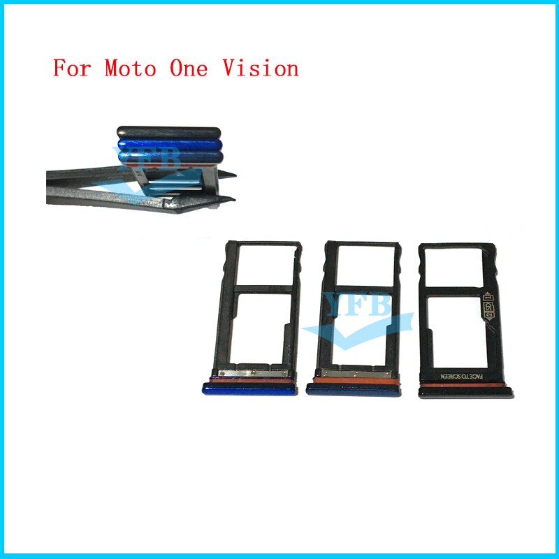 Voor Motorola Moto Een Vision Sim Kaart Lade Sd Kaartlezer Socket Slot Houder Vervanging Deel