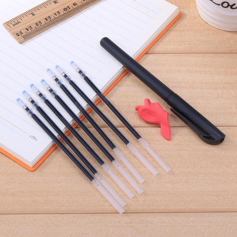 Plastic Magic Joke Pen Auto Vanishing Ink Erasable Pen Refills Kit Disappear Ink Ball Point Pen within 5 Minutes /2-3 Hours