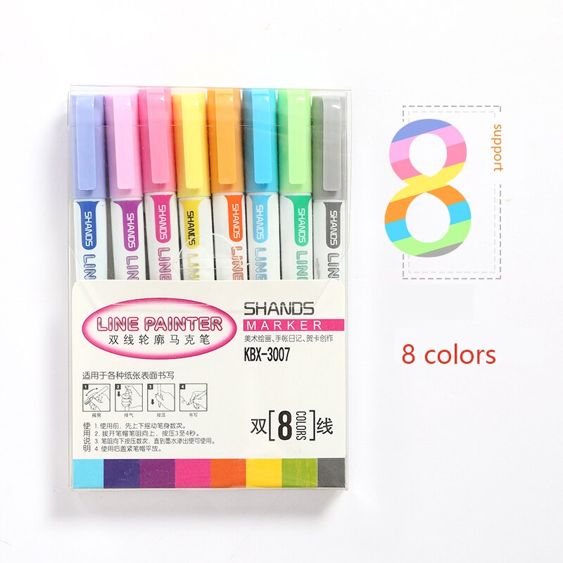 8 Colors Set Art Markers Pen Color Scrapbooking Pe... – Vicedeal